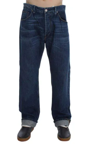 ACHT  Wash Cotton Baggy Loose Fit Jeans