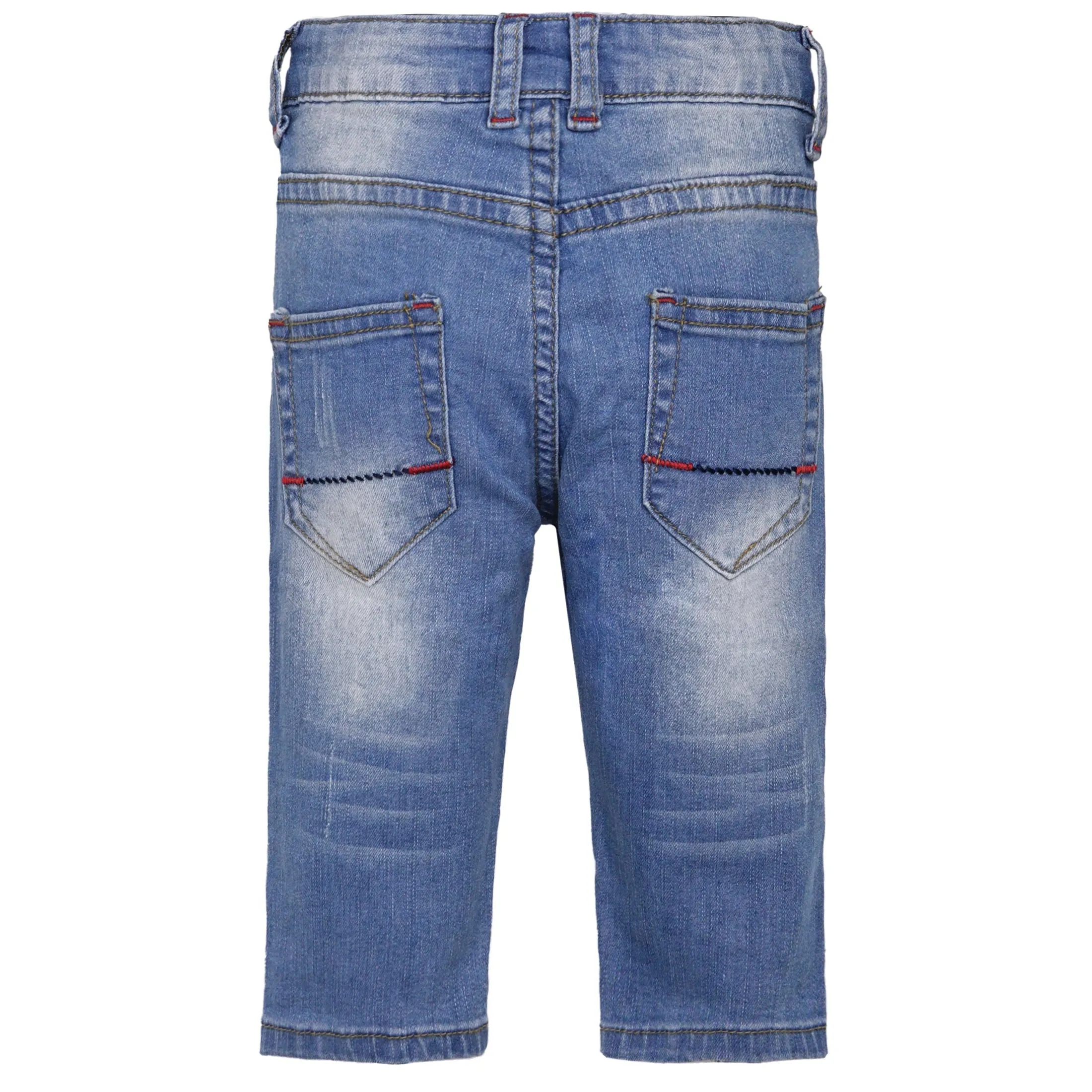 Baby Ripped Holes Pocket Washed Jeans