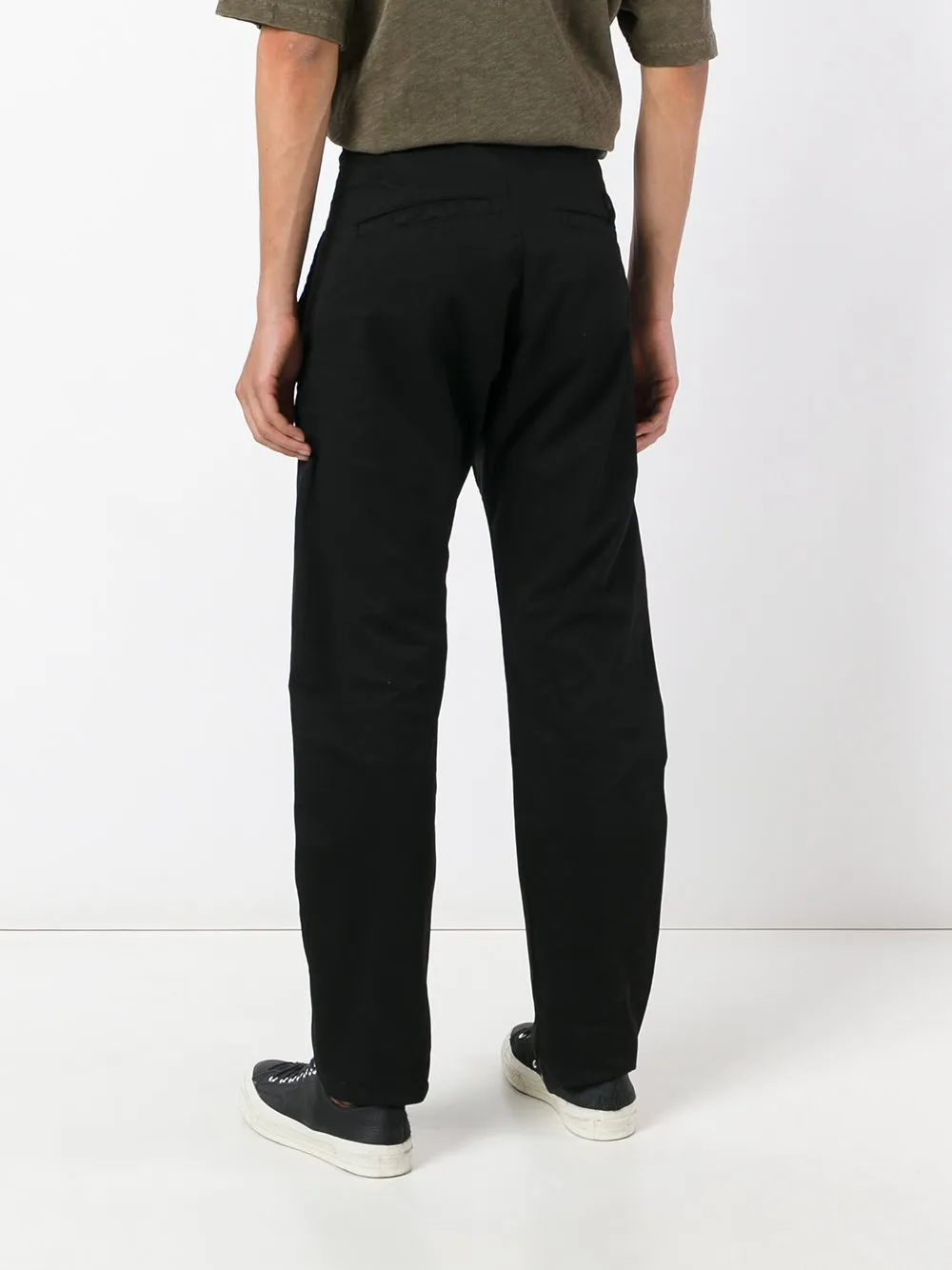 Black Dye Drop Crotch Pant