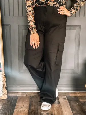 Cameo Cargo Pants, Black