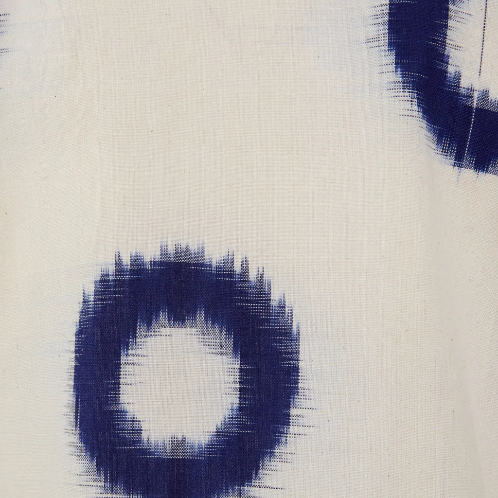 Cream Ikat Donuts Waisted Crop Trouser