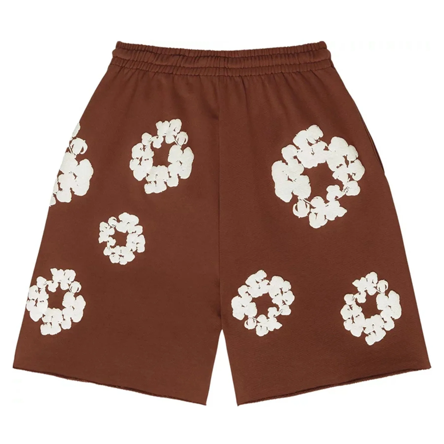 Denim Tears The Cotton Wreath Shorts 'Brown'