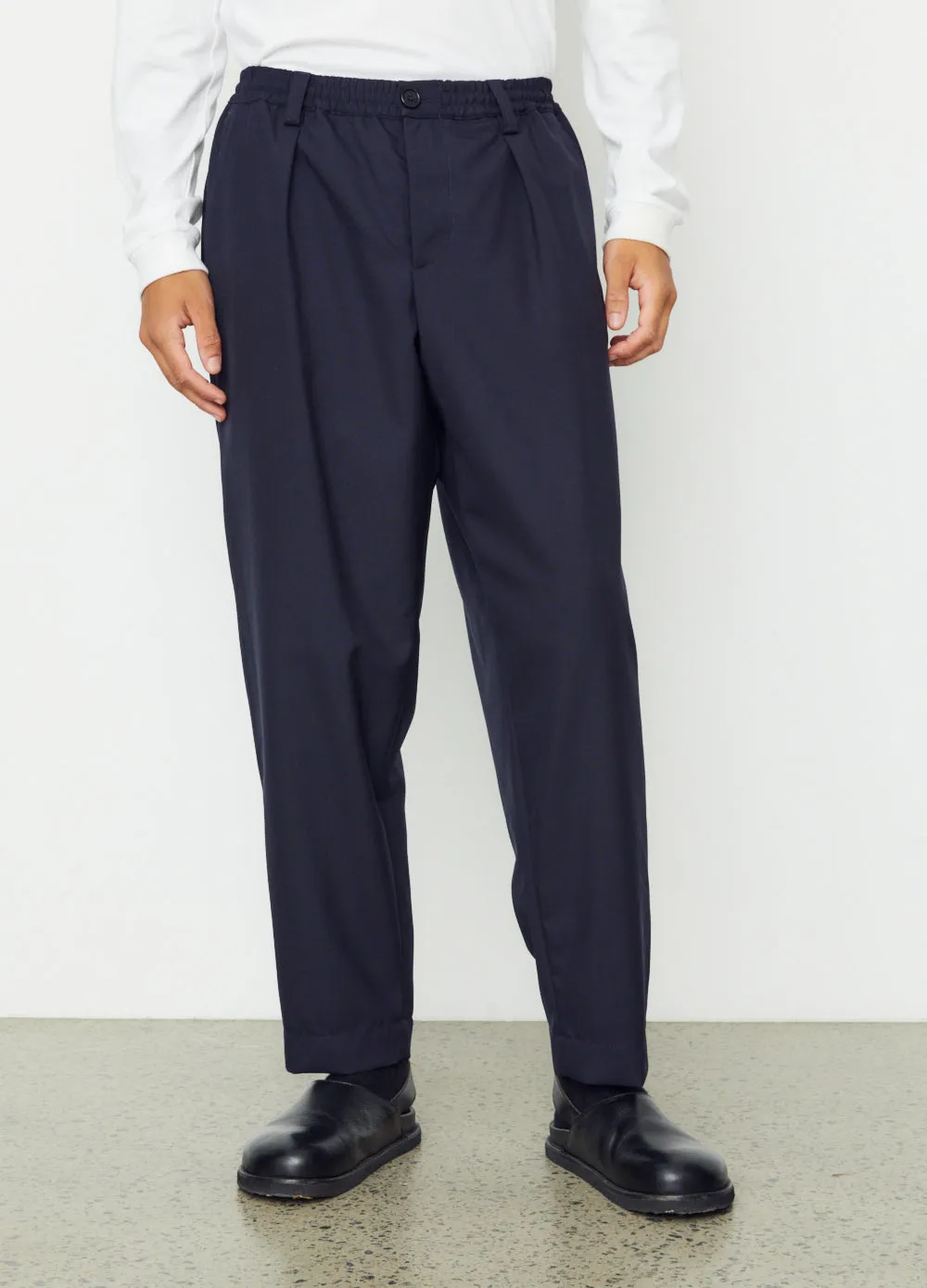 Drop-Crotch Cropped Pants