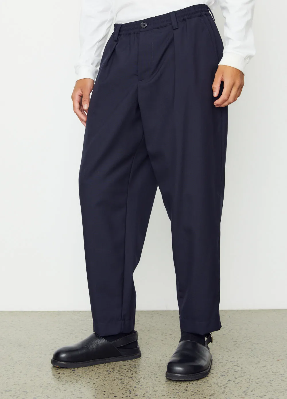 Drop-Crotch Cropped Pants