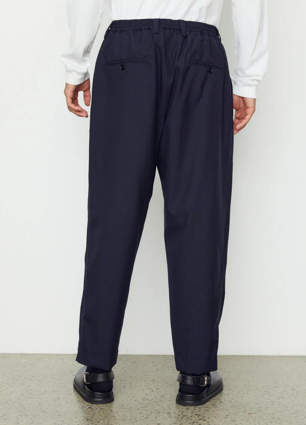 Drop-Crotch Cropped Pants
