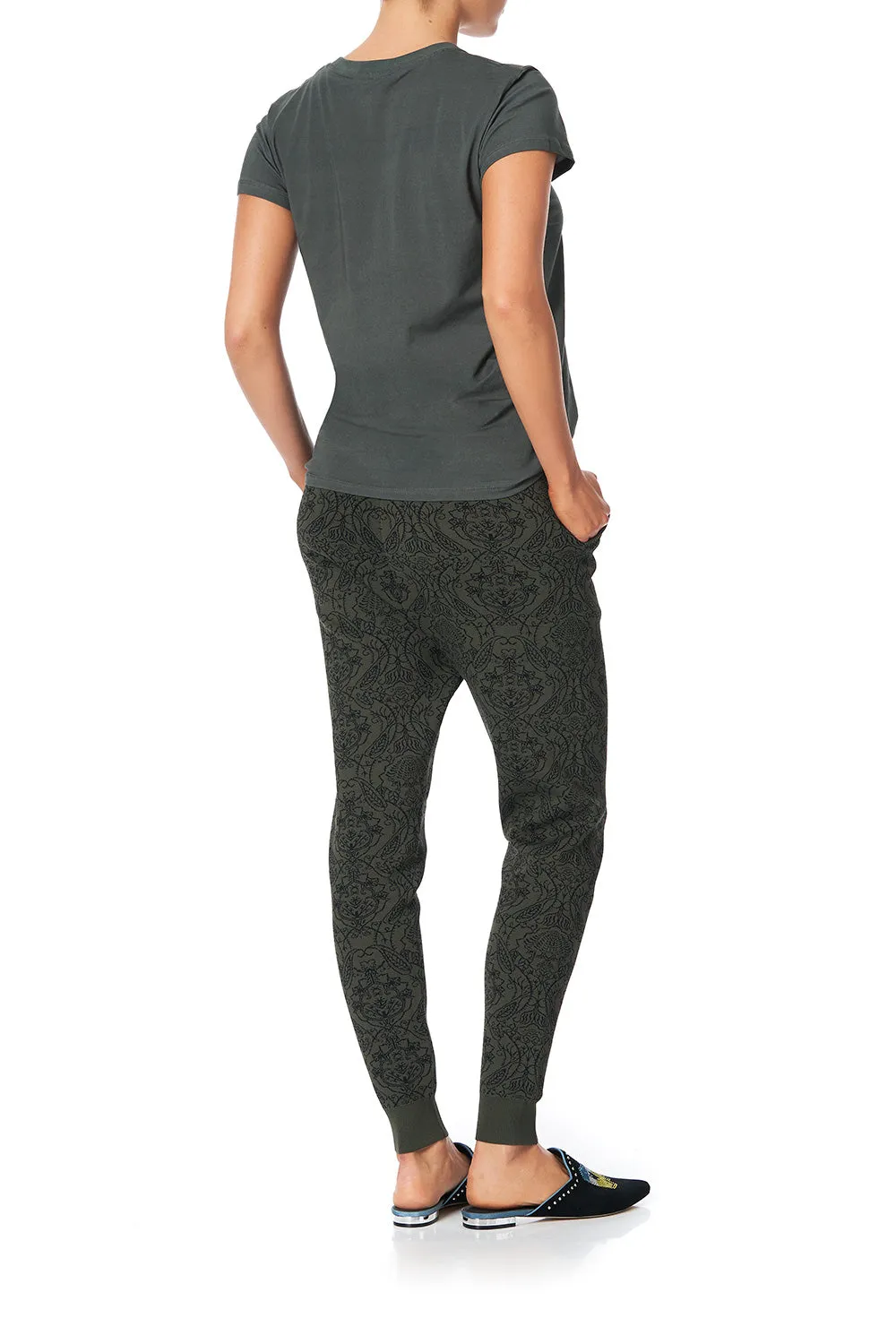 DROP CROTCH KNIT PANTS WATCHFUL WINGS