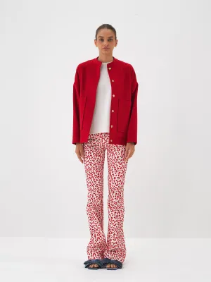 Elise Slim Fit Leopard Pants