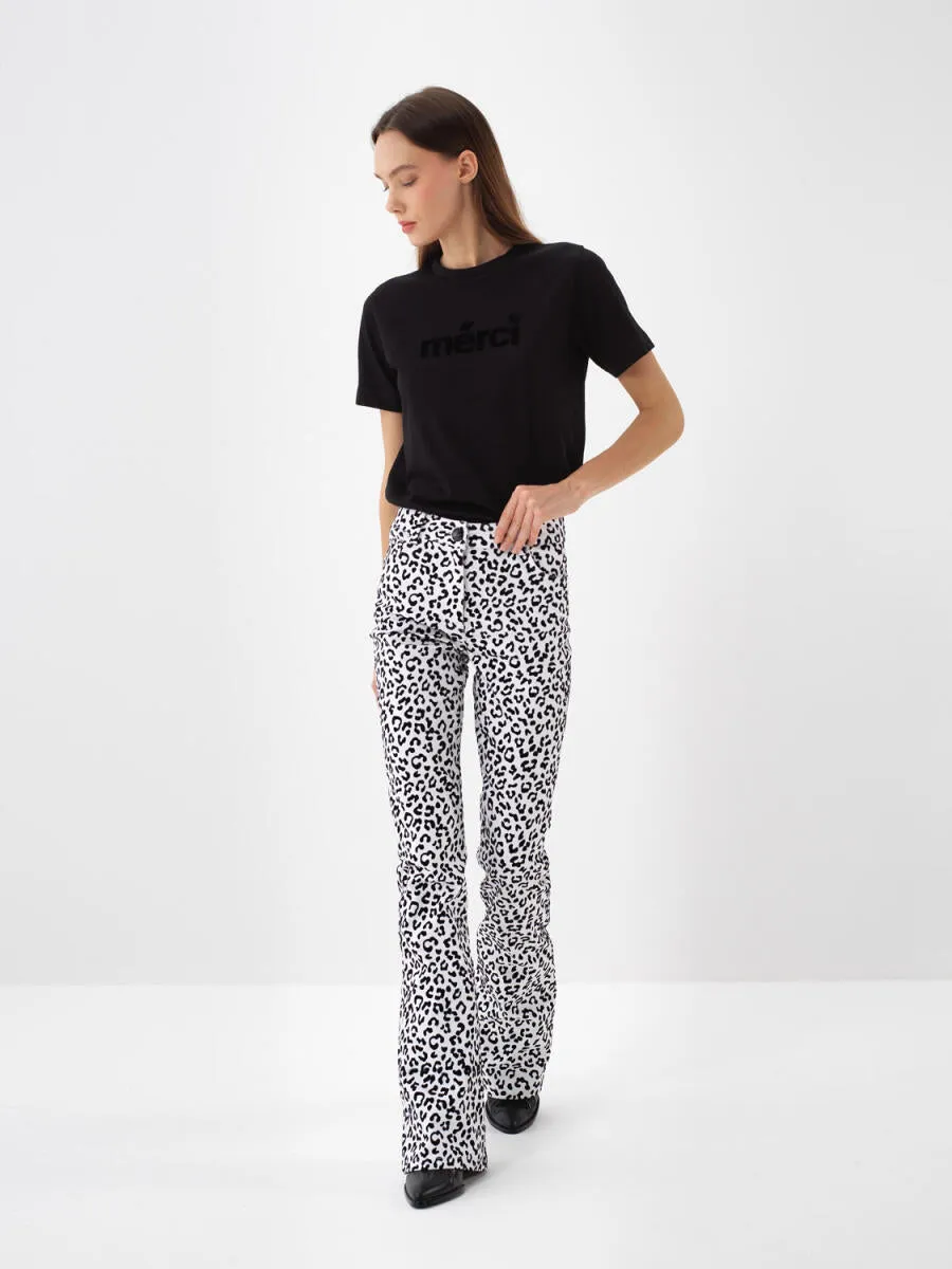 Elise Slim Fit Leopard Pants