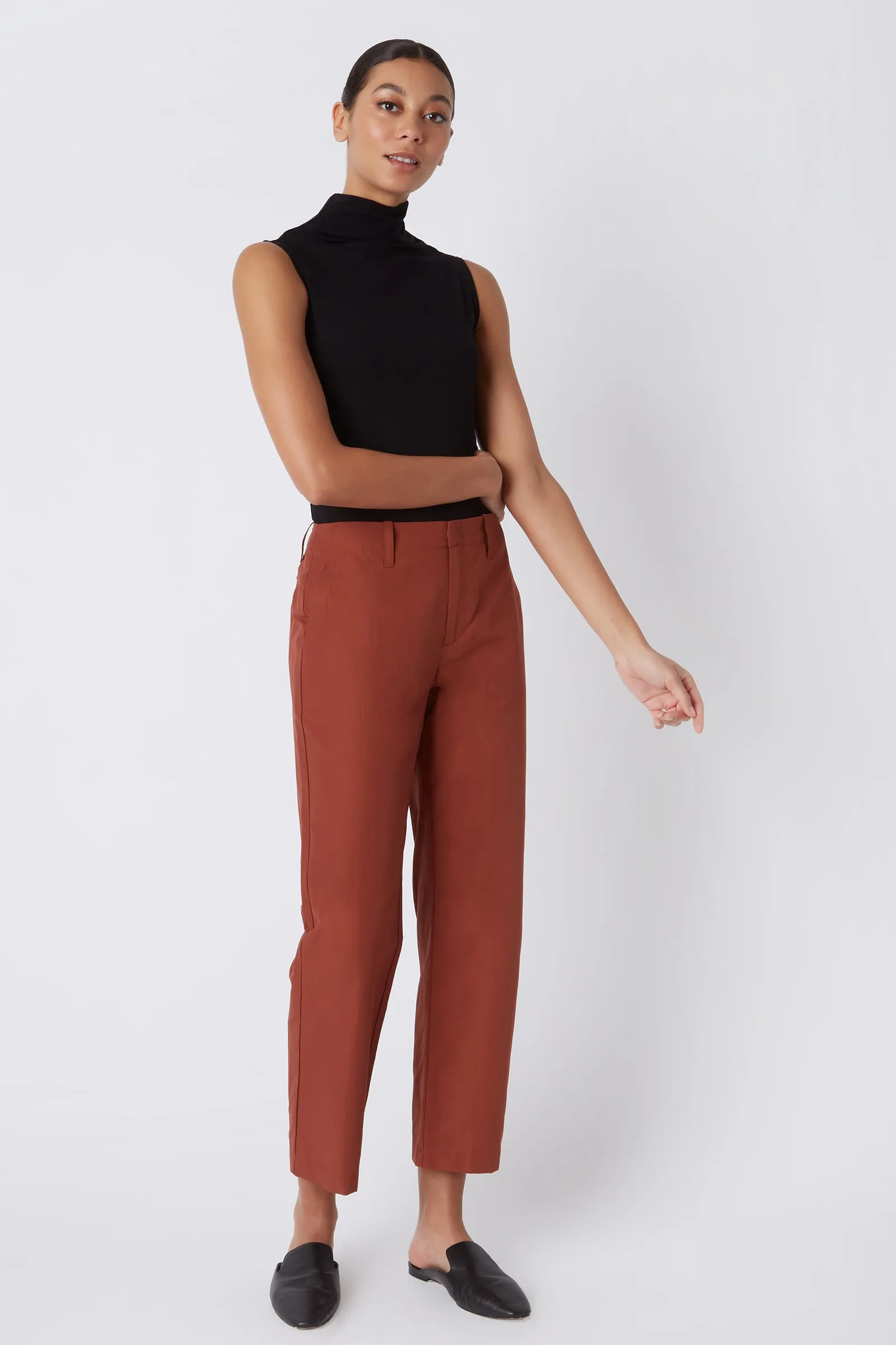 Francoise Cigarette Pant - Rust