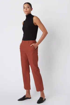 Francoise Cigarette Pant - Rust