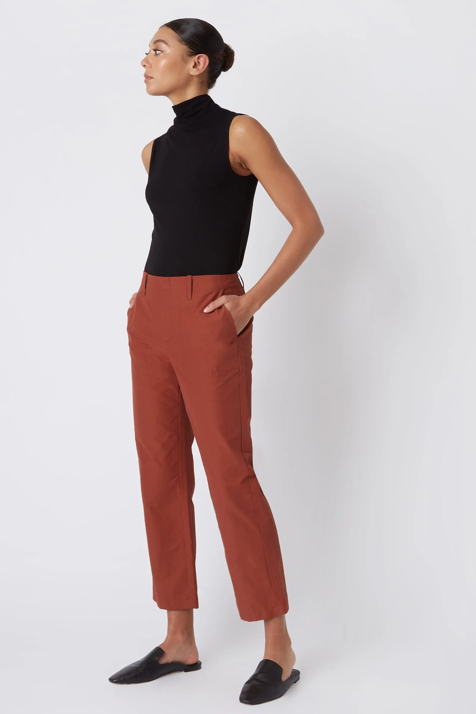 Francoise Cigarette Pant - Rust