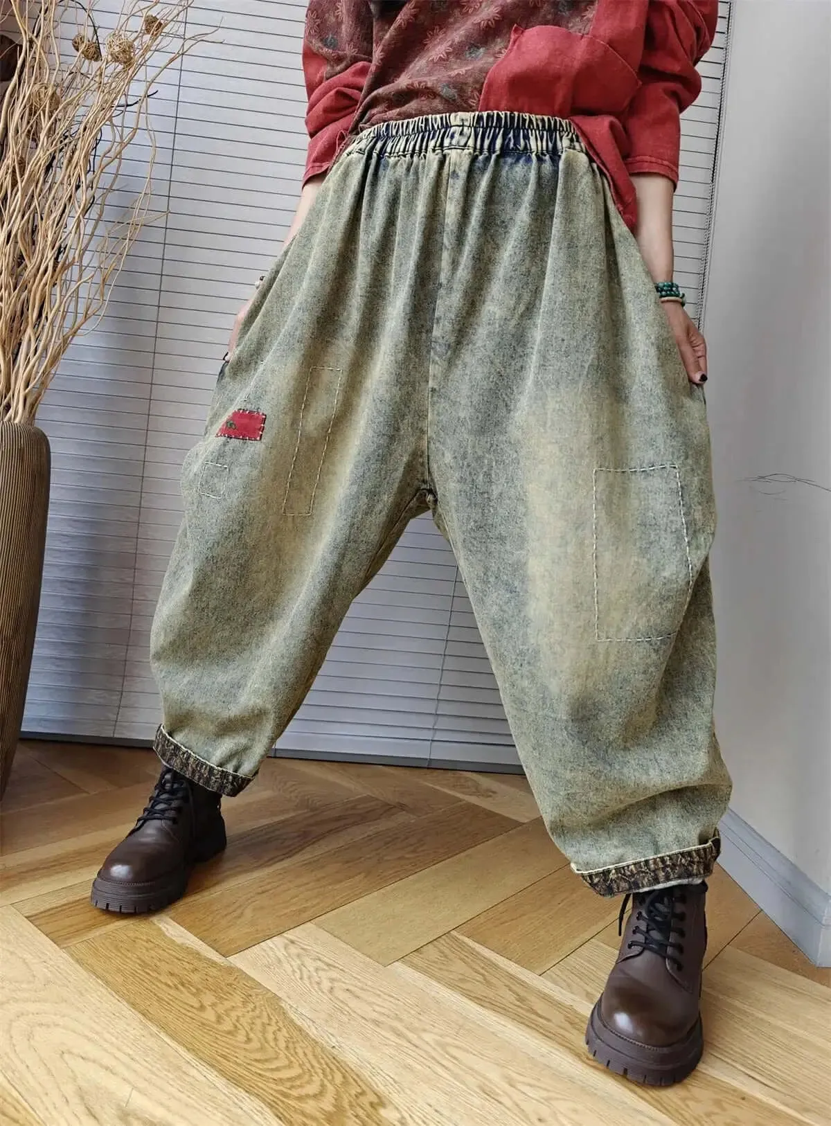 harem pants women with Personalized Drop Crotch Style