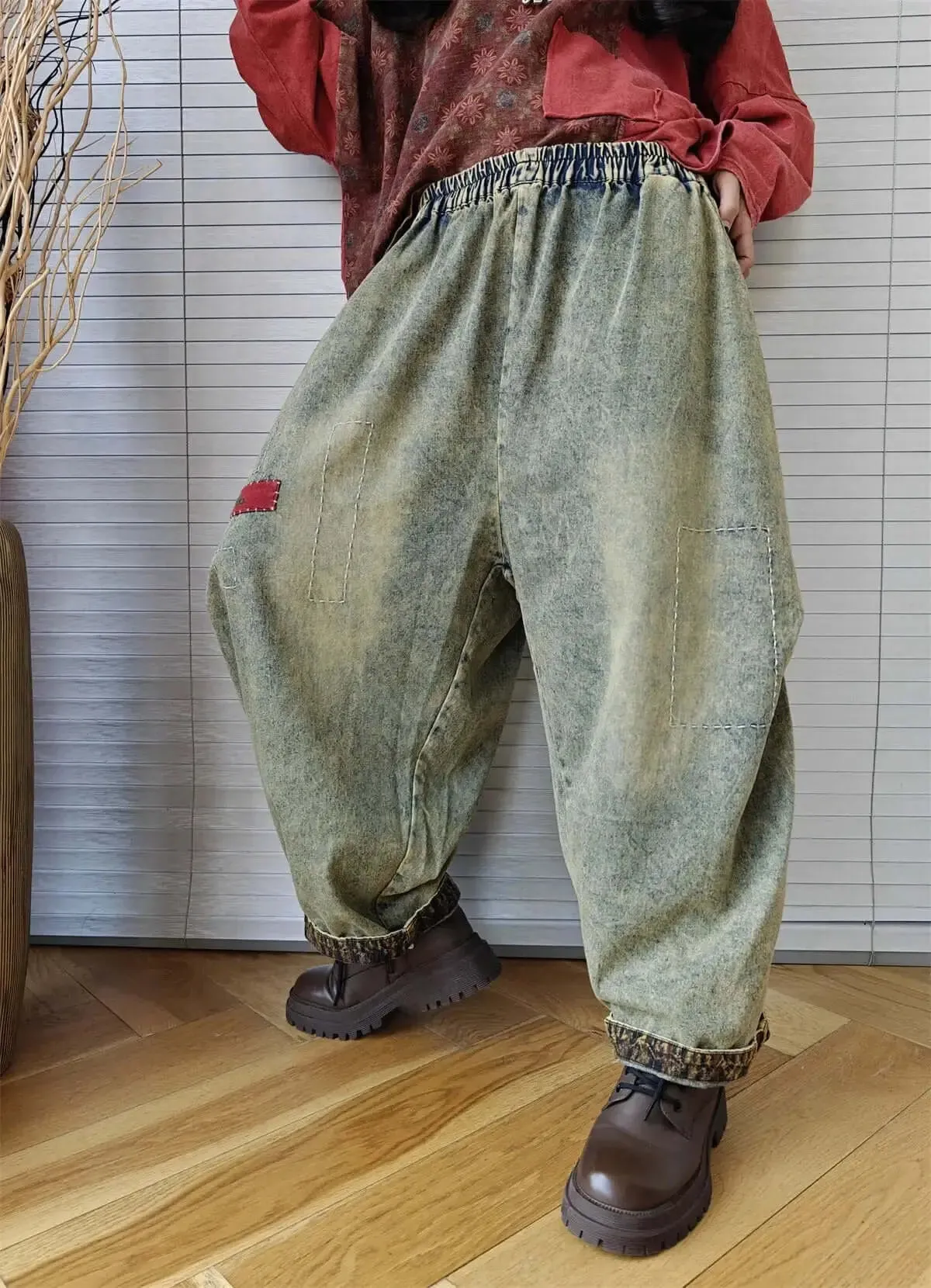 harem pants women with Personalized Drop Crotch Style