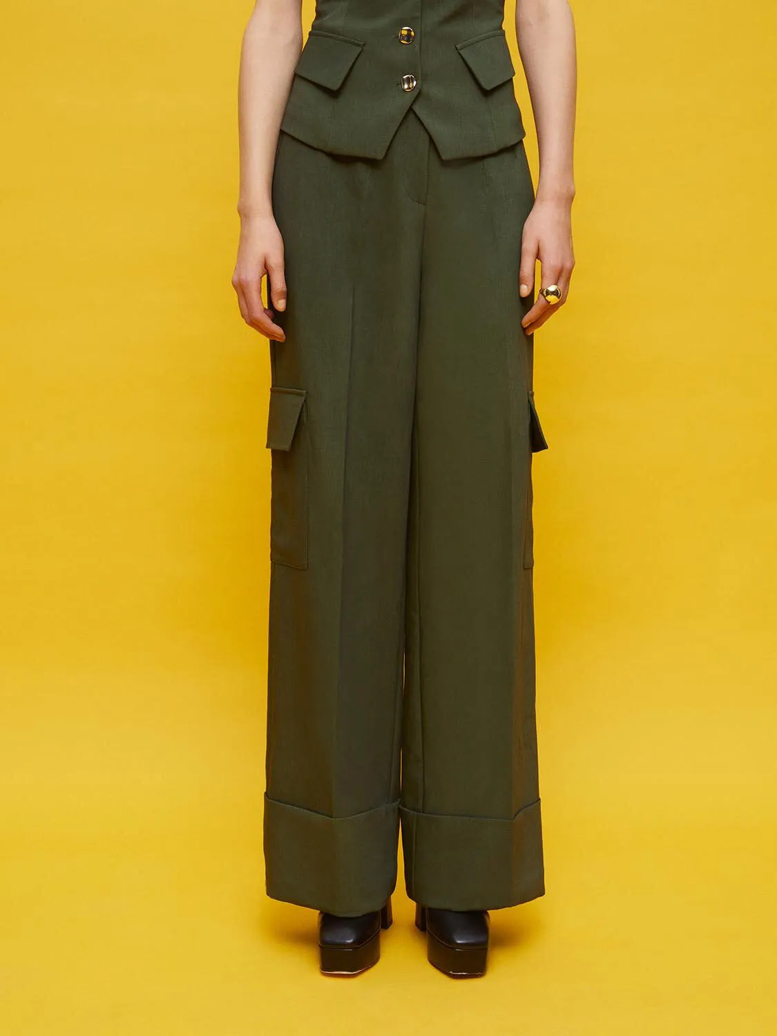 High waist double trot