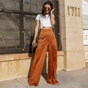 High Waist Wide Leg Pants