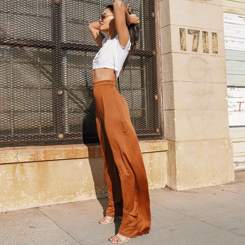 High Waist Wide Leg Pants