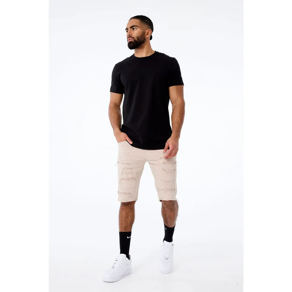 Jordan Craig Tulsa Twill Denim Shorts - Latte (J3187S)