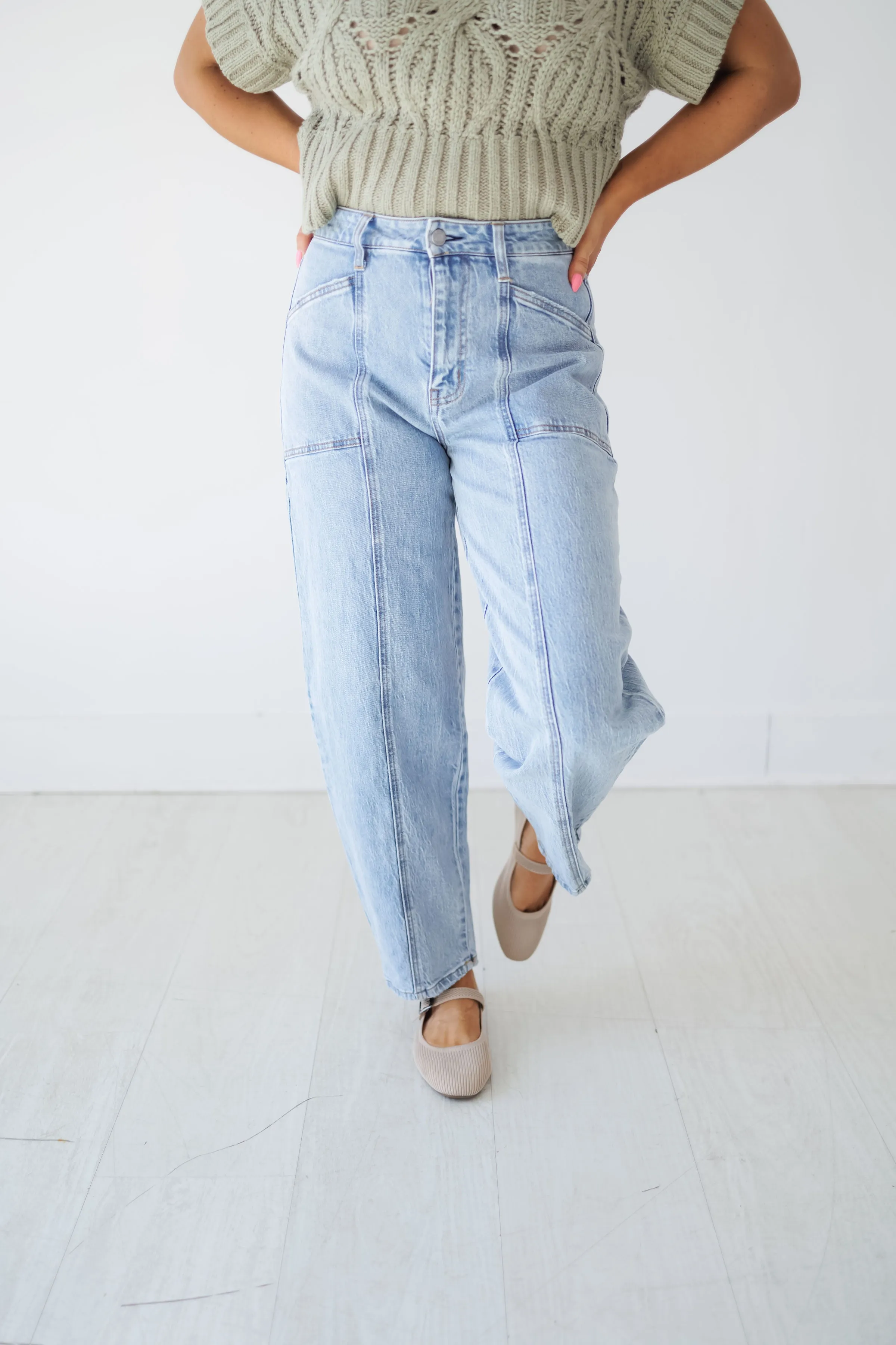 Jordan Super High Barrel Leg Jeans
