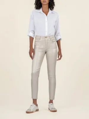 Kut Jeans : Charlize High Rise Fab Ab Cigarette Leg Raw Hem