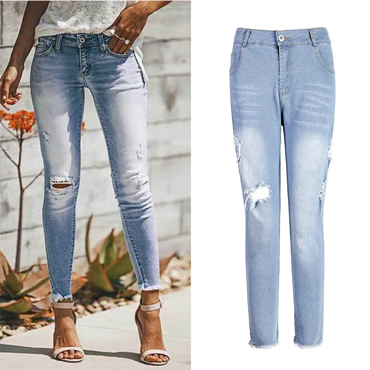 Low Waist Light Wash Jeans