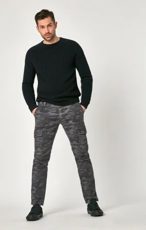 MARCUS SLIM STRAIGHT CARGO IN GREY CAMO