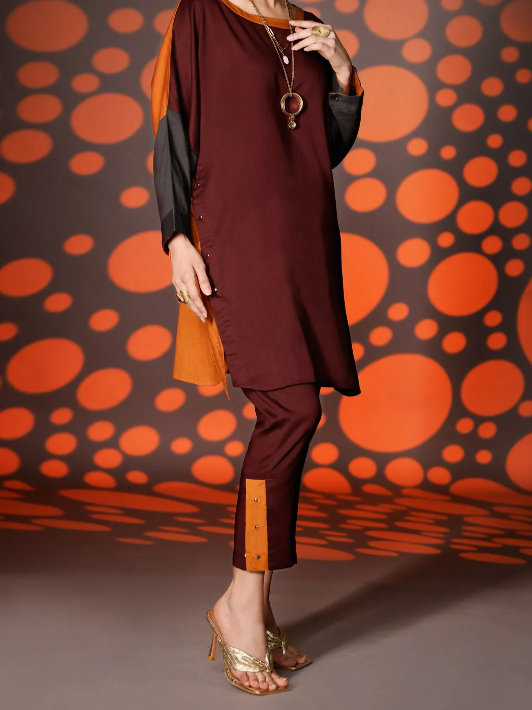 Maroon 2 Piece Stitched - AWP-2PS-308