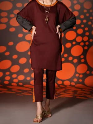 Maroon 2 Piece Stitched - AWP-2PS-308