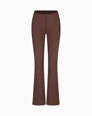 Mesh Low Rise Pant | Chocolate
