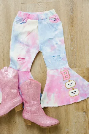 MINI KIDS BOO TIE DYE FLARES