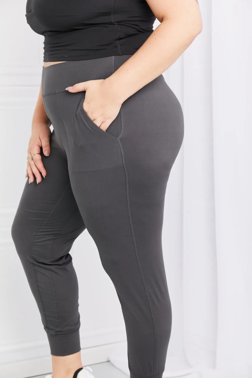NicholesGifts Women Leggings Depot Full Size Pocketed High Waist Pants