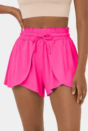 Petal Wrap Flowy Swim Shorts