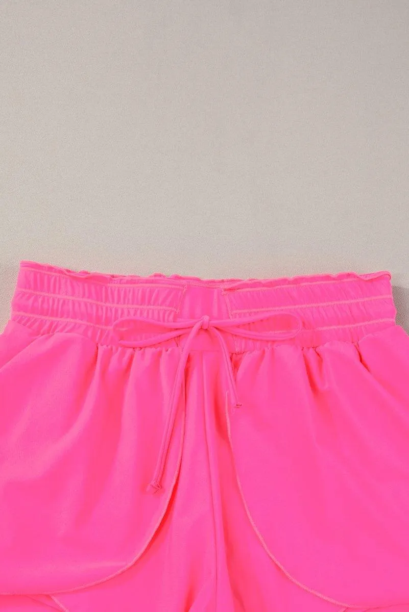 Petal Wrap Flowy Swim Shorts