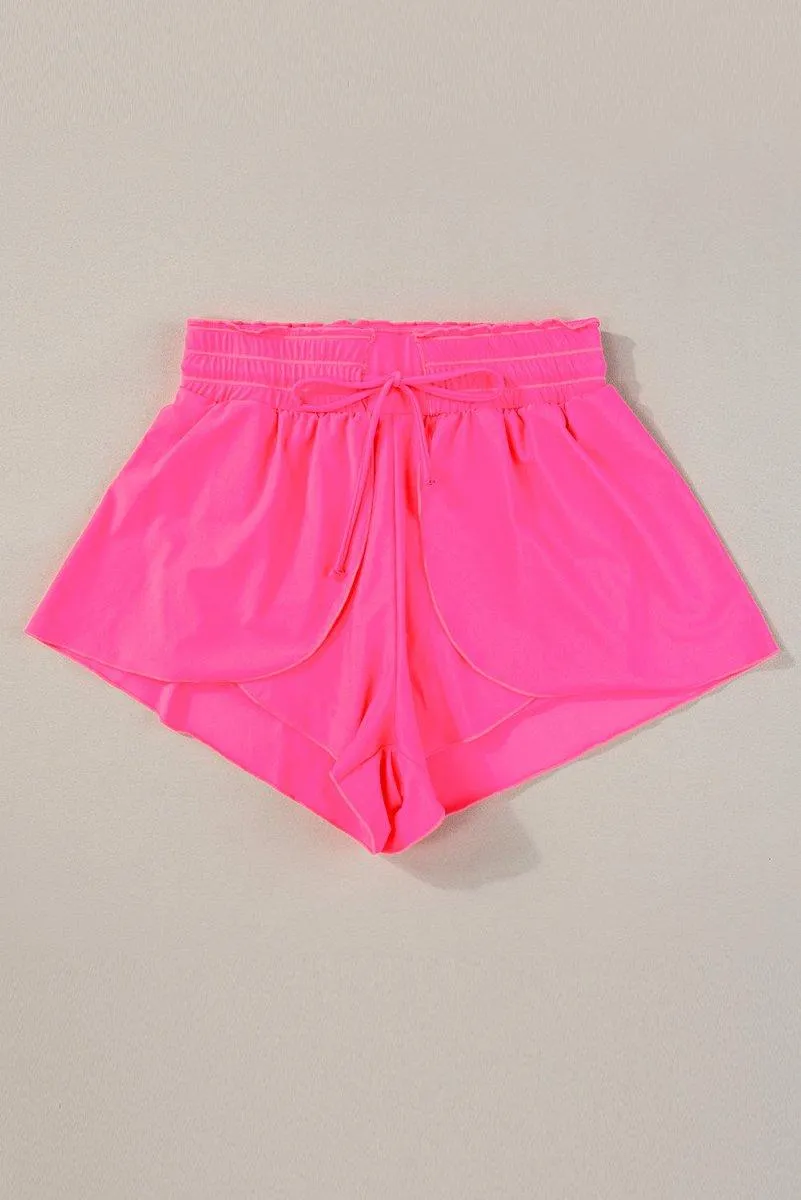 Petal Wrap Flowy Swim Shorts