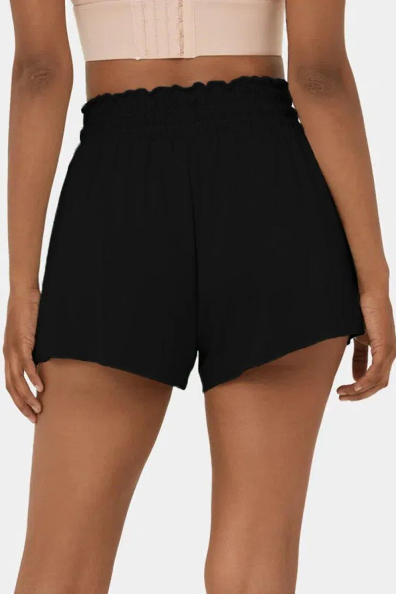 Petal Wrap Flowy Swim Shorts