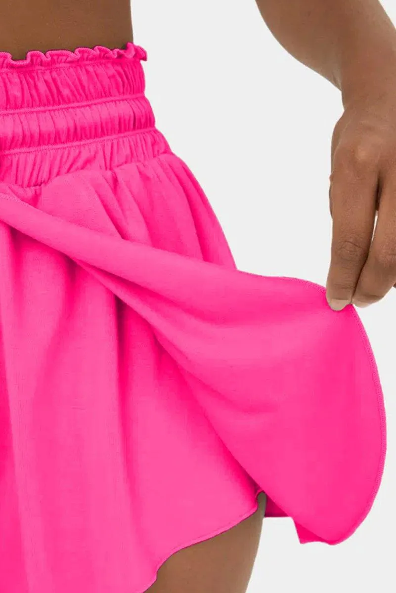 Petal Wrap Flowy Swim Shorts