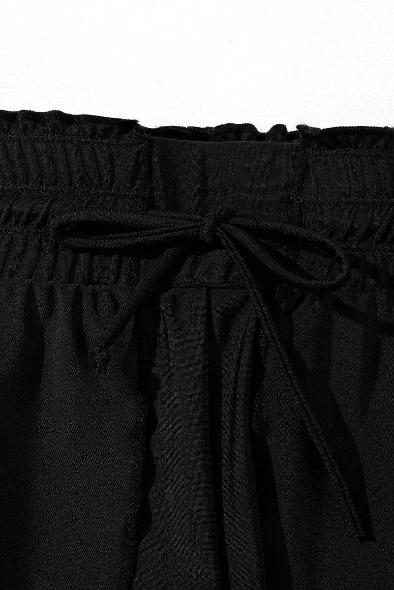 Petal Wrap Flowy Swim Shorts