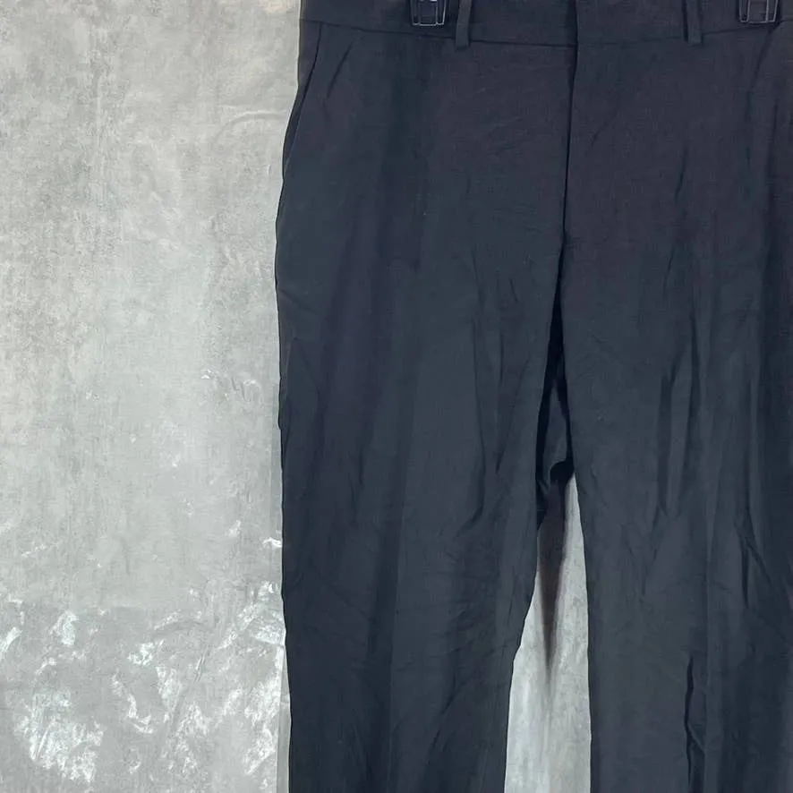 REACTION KENNETH COLE Men's Black Techni-Cole Slim-fit Dress Pants SZ 38X30