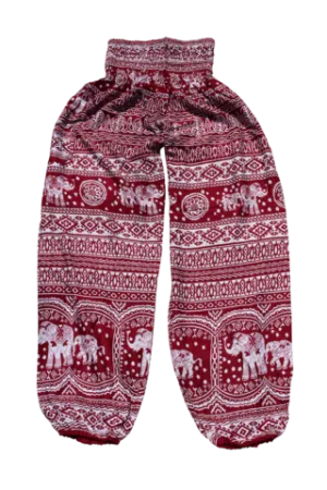 Red Stripe Elephant Pants