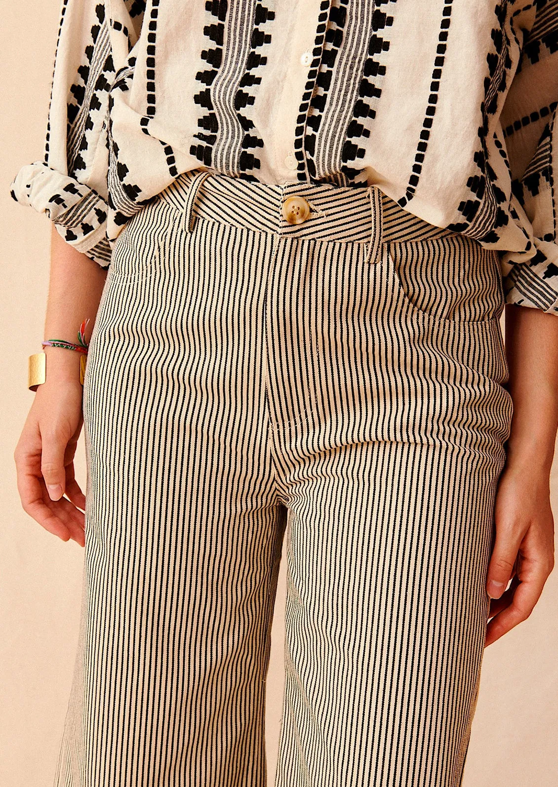 Remy Pants in Railroad Stripe