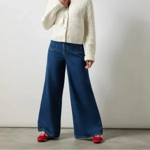 Ro&Zo Blue Wide Leg Jeans