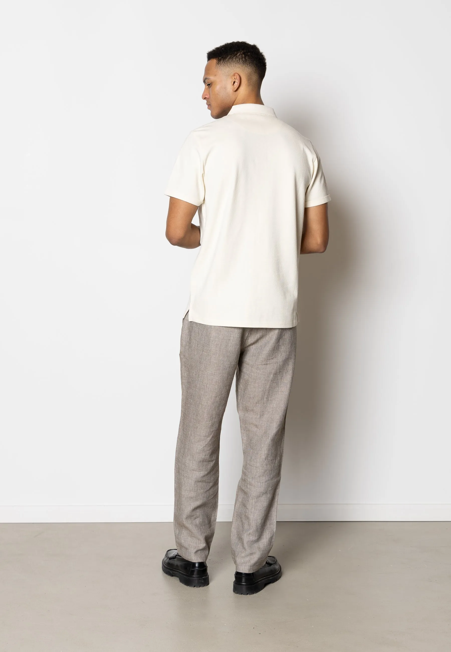Roman linen pants - Khaki Melange