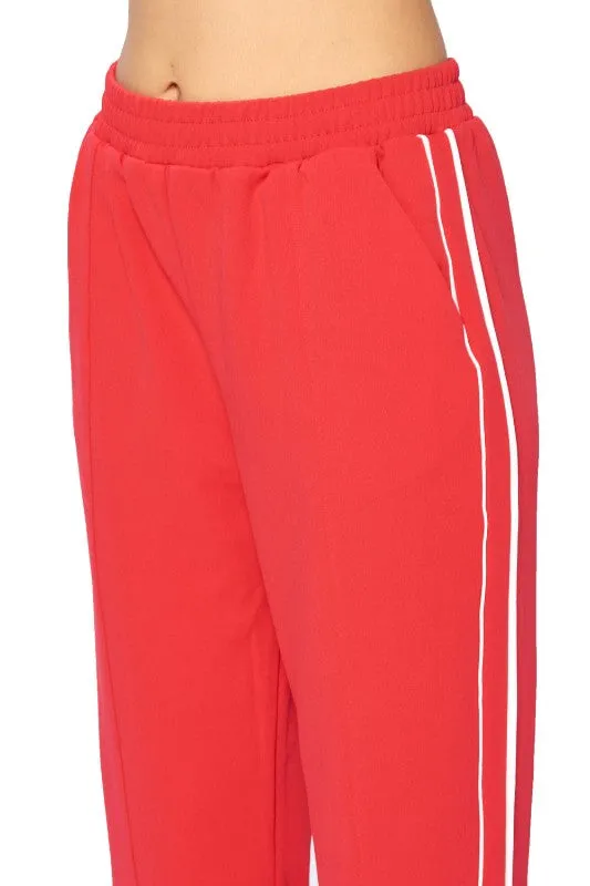 Stripe Jogger Drawstring Pants