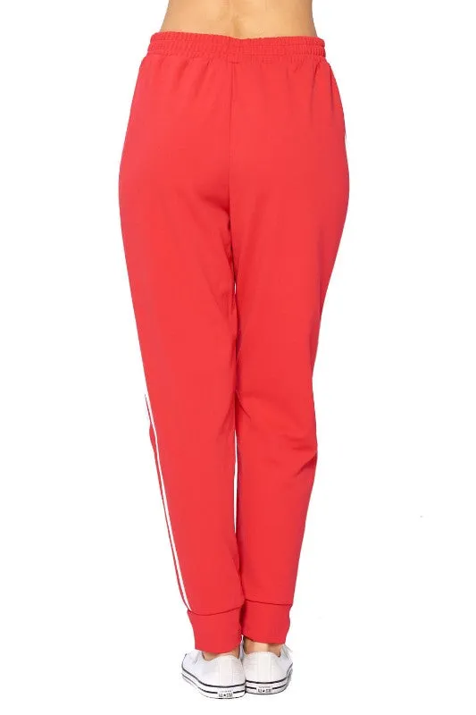 Stripe Jogger Drawstring Pants