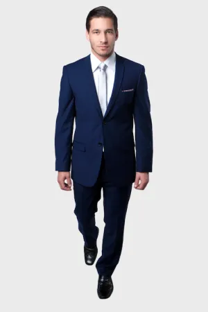 Two Button Navy Blue Slim Fit Suit